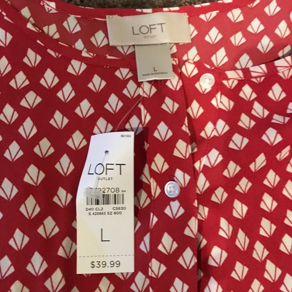 Loft Coral Top - Picture 2 of 3